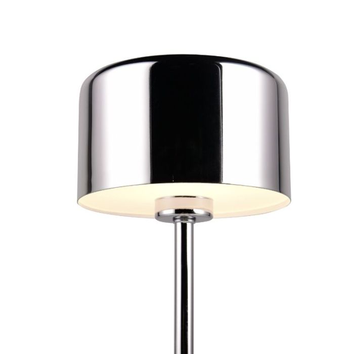 Chrome rechargeable table lamp modern, Dustin, 1W, 3000K LED, with touch dimmer