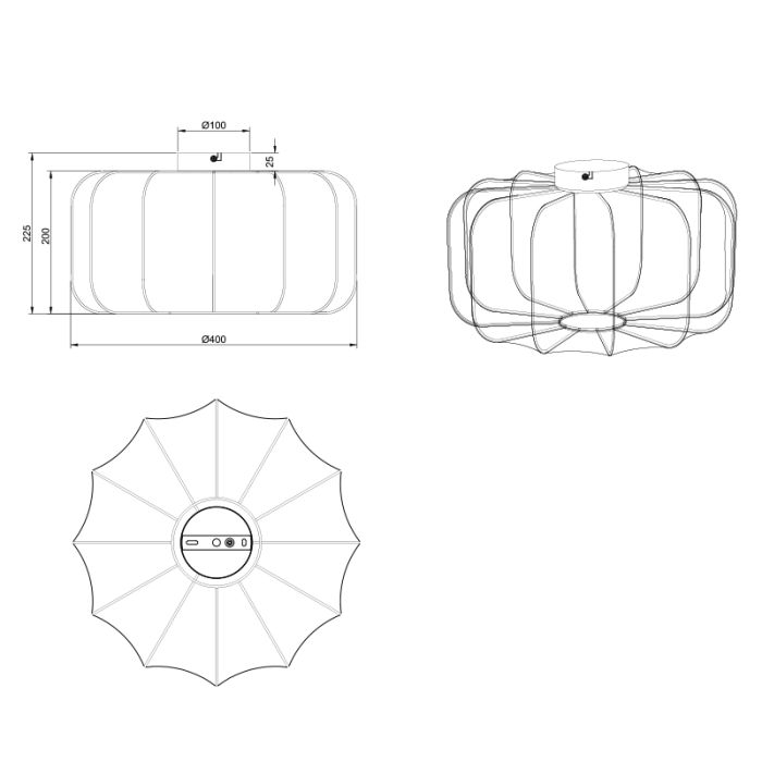 White ceiling light modern, Metehan
