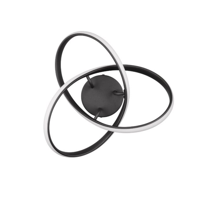 Black ceiling light design, Suat, 15W, 3000K LED