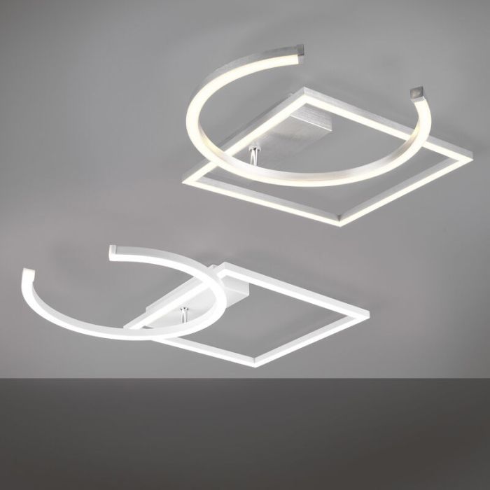 White flush ceiling light modern, Emine, 23,5W, 4000K LED