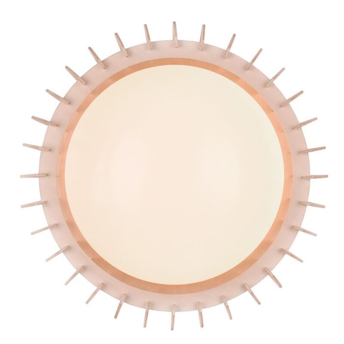 White flush ceiling light modern, Bilge, 16,5W, 3000K LED