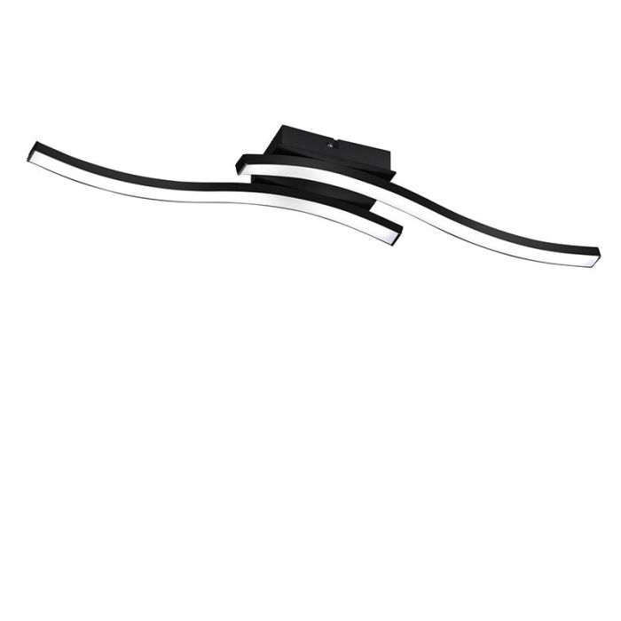 Black flush ceiling light modern, Go, 5W, 3000K LED