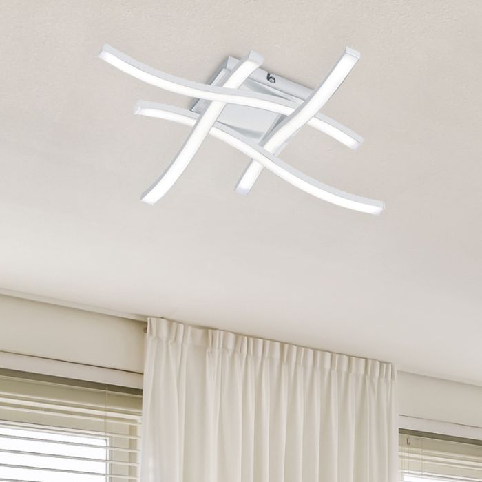 White flush ceiling light modern, Go, 5W, 4000K LED