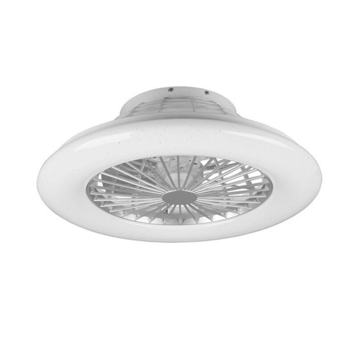 Grey ceiling fan modern, Damyan, 30W, RGBW LED, with remote control