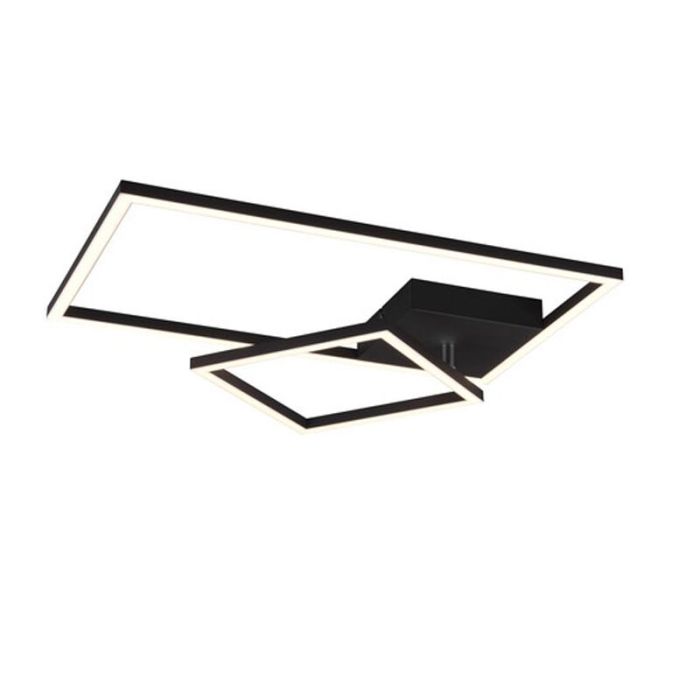 Black flush ceiling light modern, Binc, 25W, 3000K LED