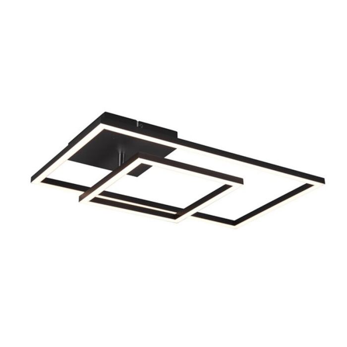 Black flush ceiling light modern, Binc, 25W, 3000K LED