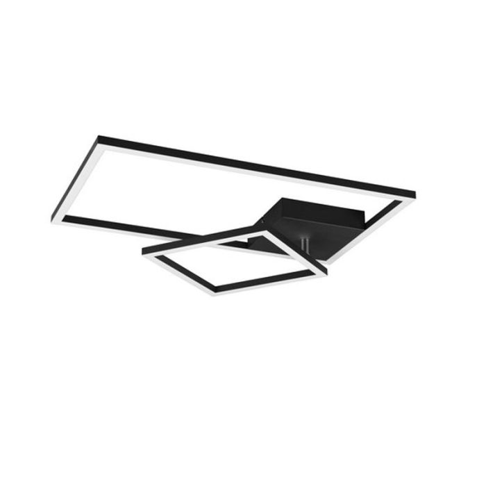 Black flush ceiling light modern, Binc, 25W, 3000K LED