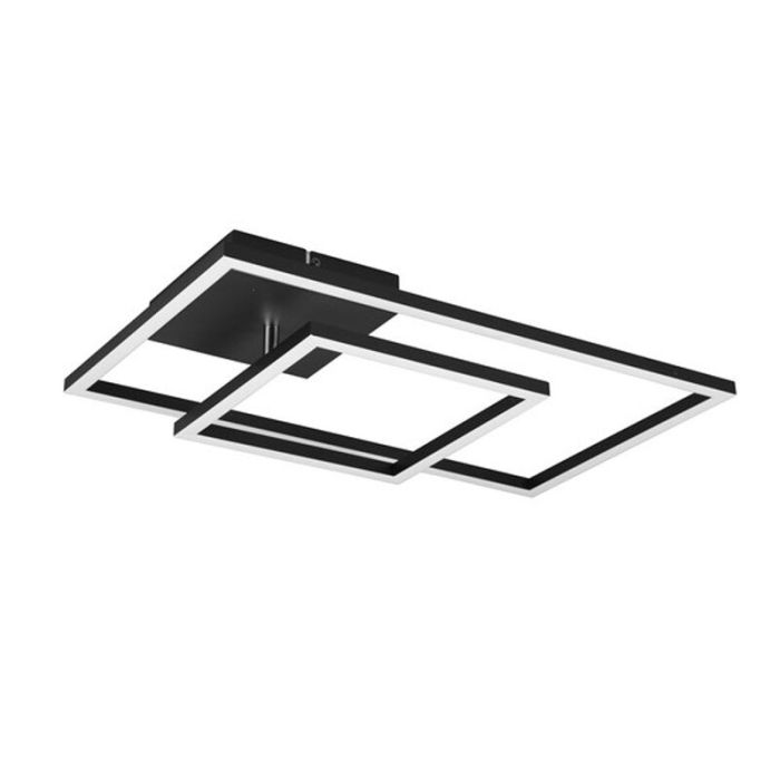 Black flush ceiling light modern, Binc, 25W, 3000K LED