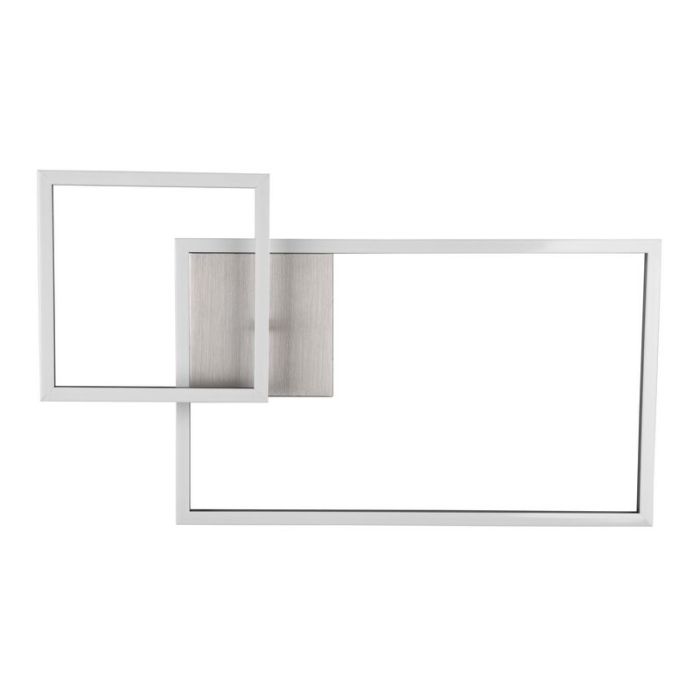 Nickel flush ceiling light modern, Binc, 25W, 4000K LED, 3-step dimmable