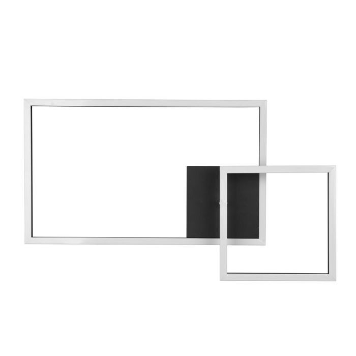Black flush ceiling light modern, Binc, 25W, 4000K LED, 3-step dimmable