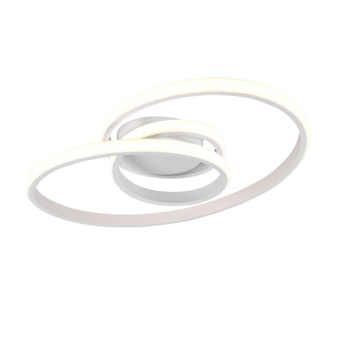 White flush ceiling light modern, Jonny, 18,5W, 4000K LED, 3-step dimmable