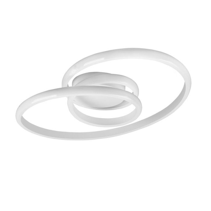 White flush ceiling light modern, Jonny, 18,5W, 4000K LED, 3-step dimmable