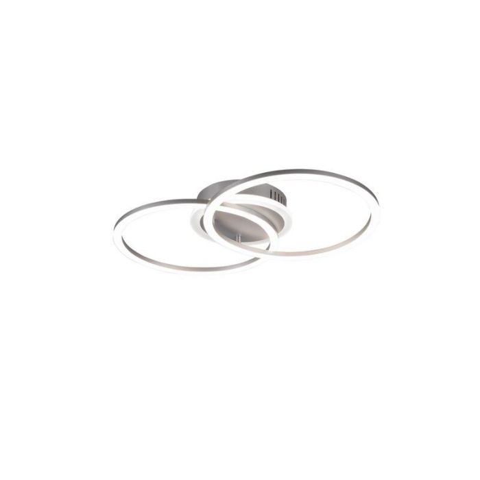 Taupe flush ceiling light modern, Semira, 25W, 3000K LED