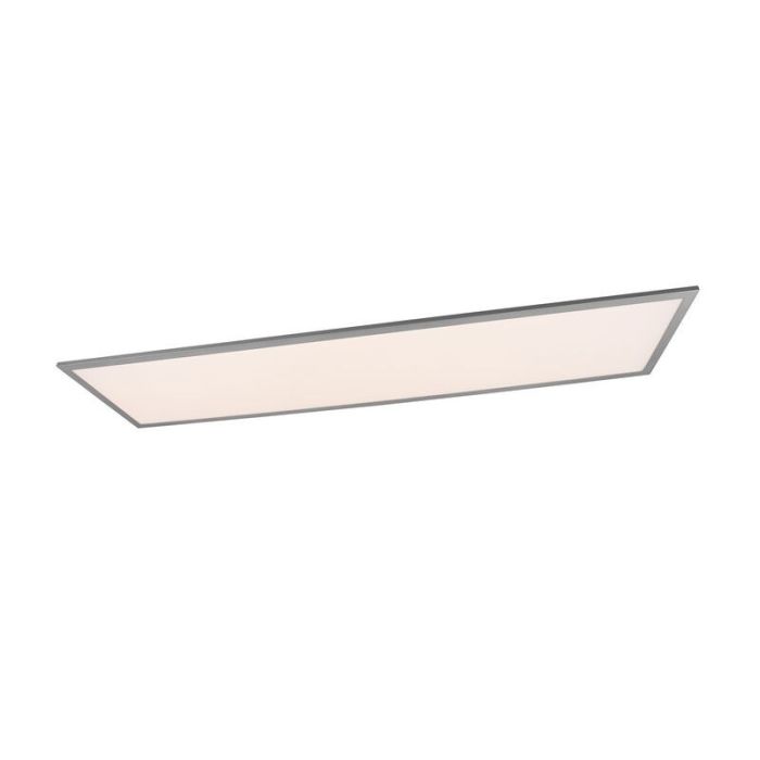 Grey flush ceiling light modern, Marlise, 33,5W, warm to cold white adjustable LED, with remote control