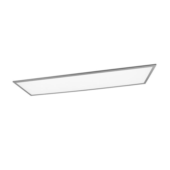 Grey flush ceiling light modern, Marlise, 33,5W, warm to cold white adjustable LED, with remote control