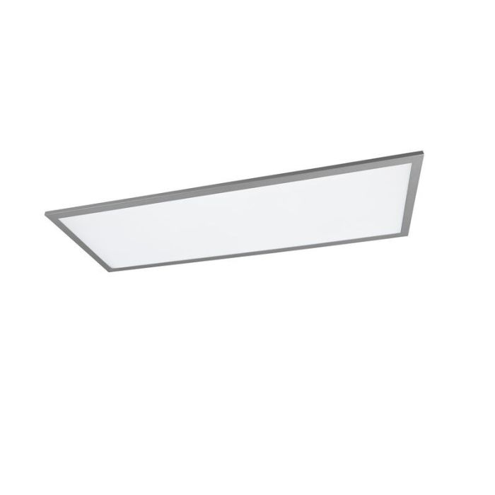 Grey flush ceiling light modern, Marlise, 33,5W, warm to cold white adjustable LED, with remote control