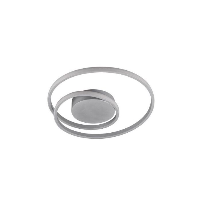Taupe flush ceiling light modern, Sassandra, 22W, 3000K LED, 3-step dimmable