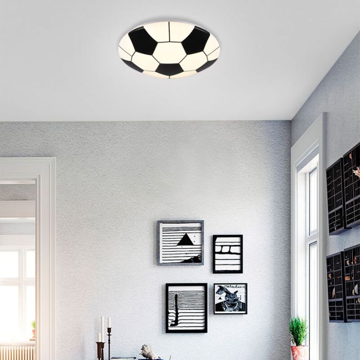 White kid's ceiling light modern, Fabiola, 12W, 3000K LED