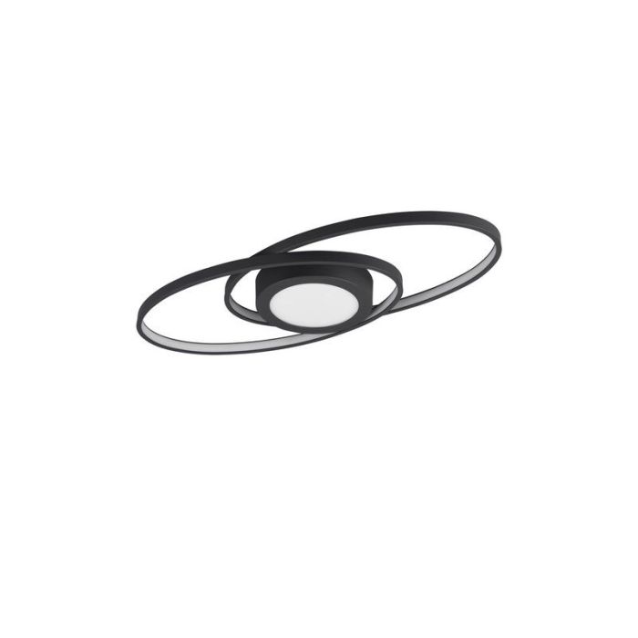 Anthracite flush ceiling light modern, Sarama, 27W, 3000K LED