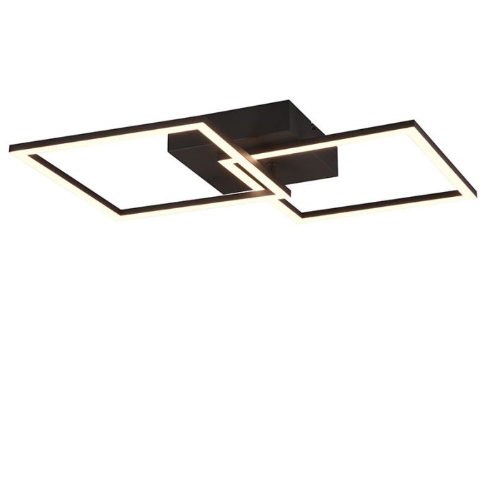Black flush ceiling light modern, Margaux, 20W, 3000K LED