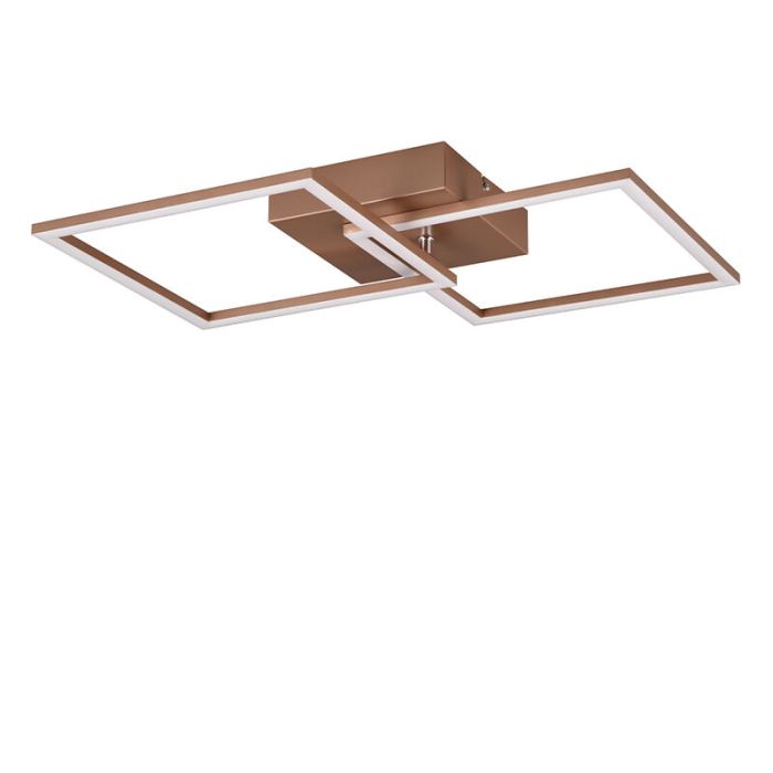 Brown flush ceiling light modern, Margaux, 20W, 3000K LED
