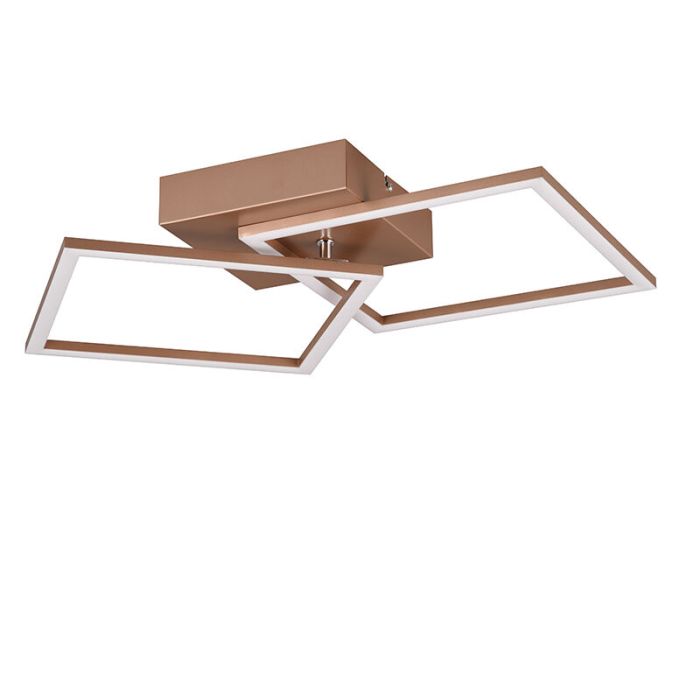 Brown flush ceiling light modern, Margaux, 20W, 3000K LED