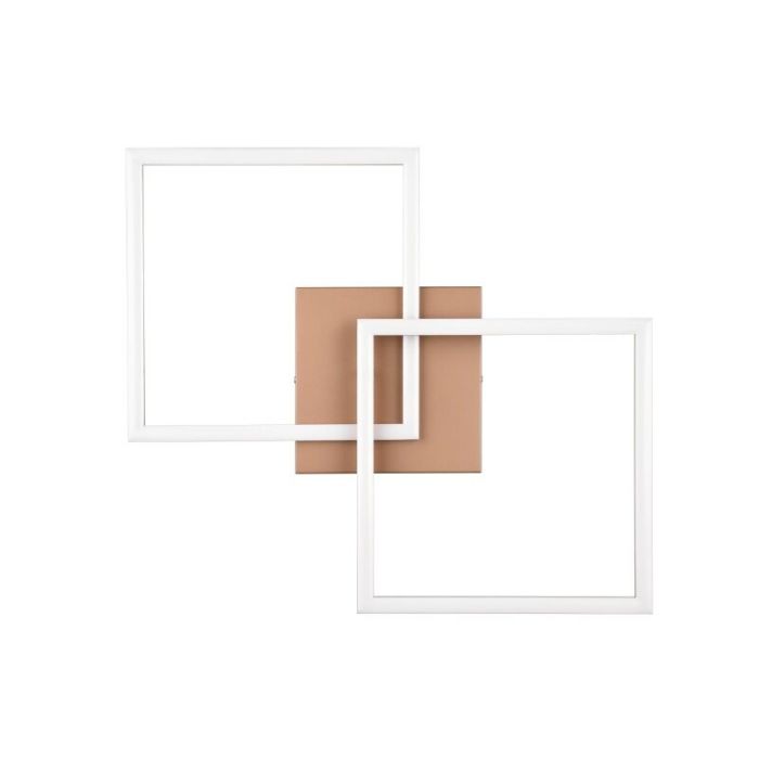 Brown flush ceiling light modern, Margaux, 20W, 3000K LED