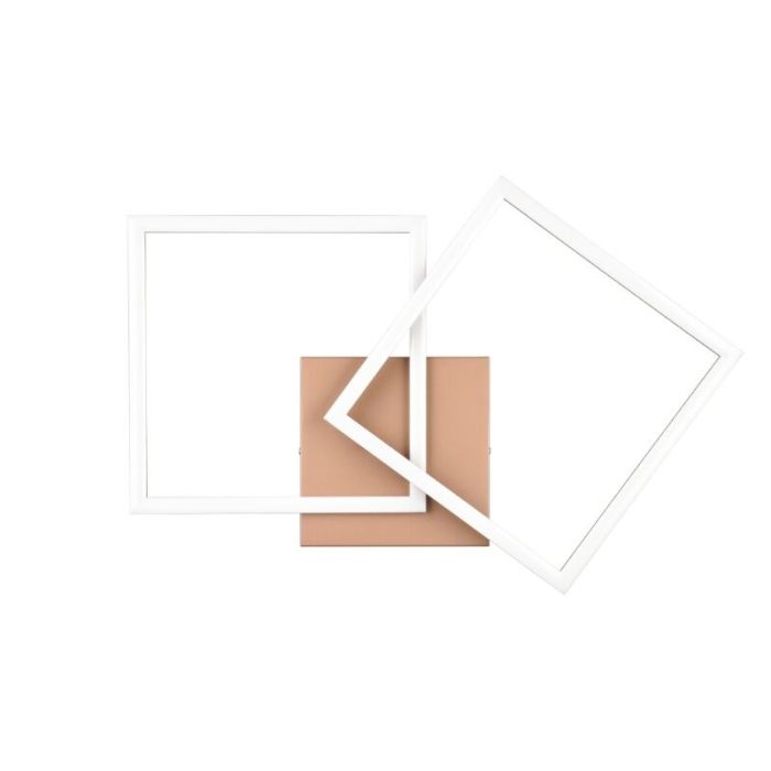 Brown flush ceiling light modern, Margaux, 20W, 3000K LED