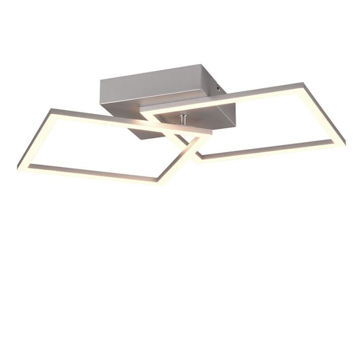 Grey flush ceiling light modern, Margaux, 20W, 3000K LED