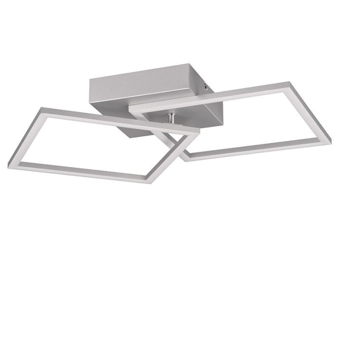 Grey flush ceiling light modern, Margaux, 20W, 3000K LED