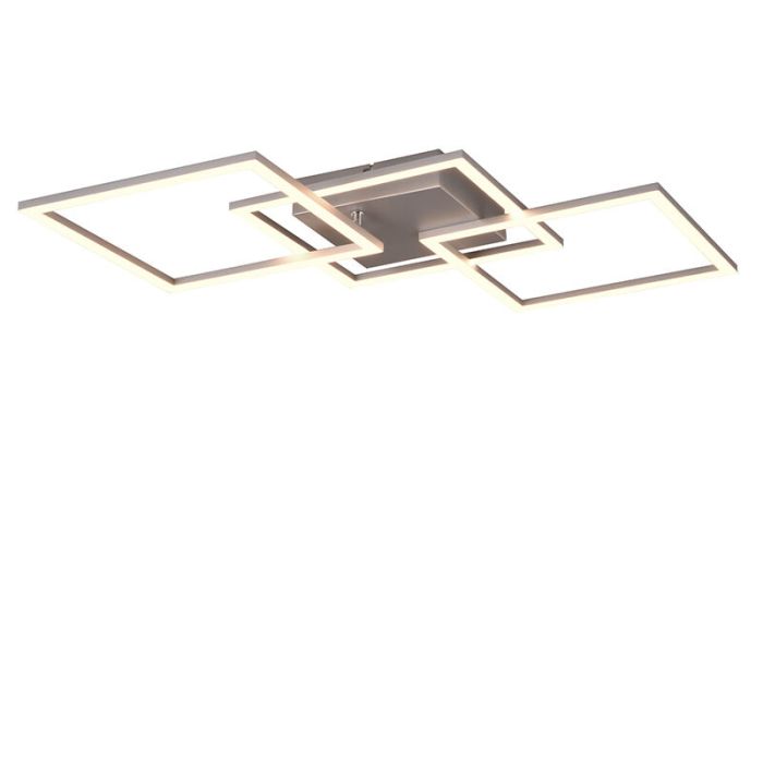 Chrome flush ceiling light modern, Margaux, 31W, 3000K LED