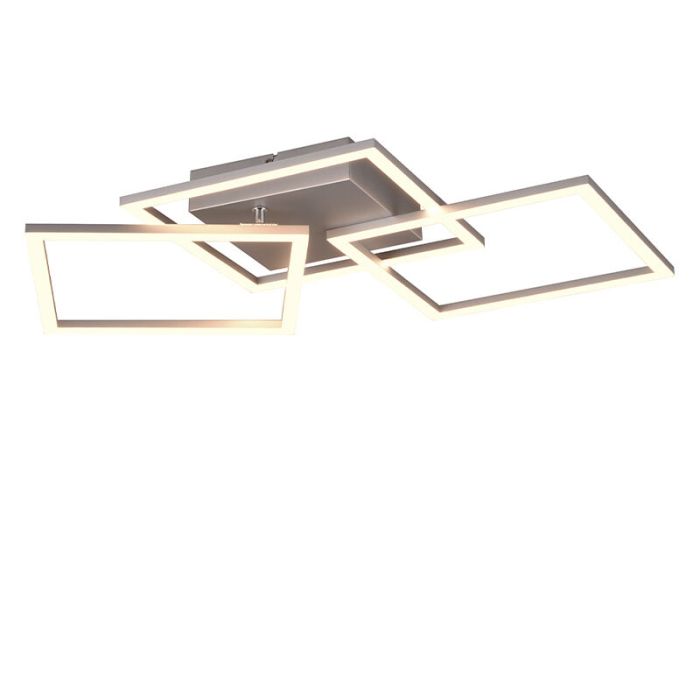 Chrome flush ceiling light modern, Margaux, 31W, 3000K LED