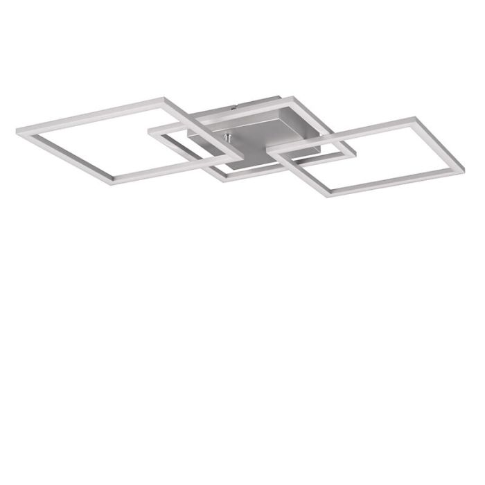 Chrome flush ceiling light modern, Margaux, 31W, 3000K LED