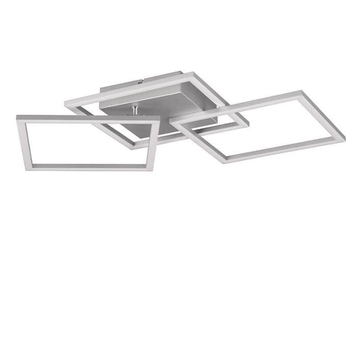Chrome flush ceiling light modern, Margaux, 31W, 3000K LED