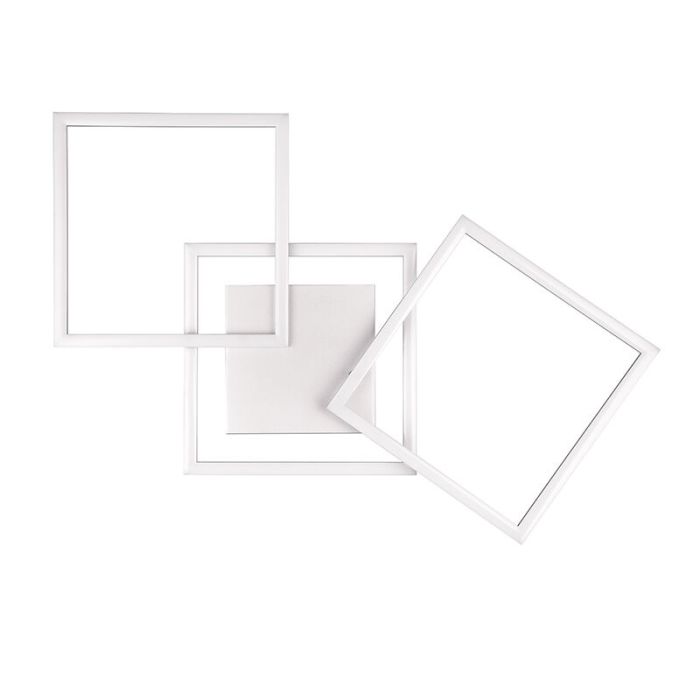 Chrome flush ceiling light modern, Margaux, 31W, 3000K LED