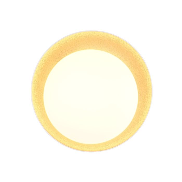Golden flush ceiling light modern, Nurettin, 24W, warm to cold white adjustable LED, 3-step dimmable