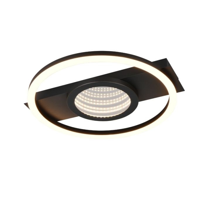 Black ceiling light modern, Sandhia, 16W, 3000K LED