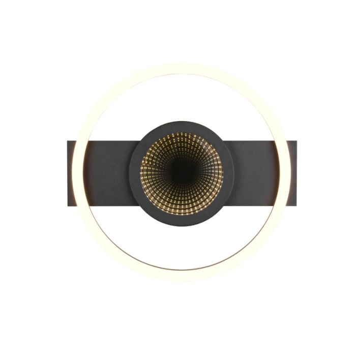Black ceiling light modern, Sandhia, 16W, 3000K LED