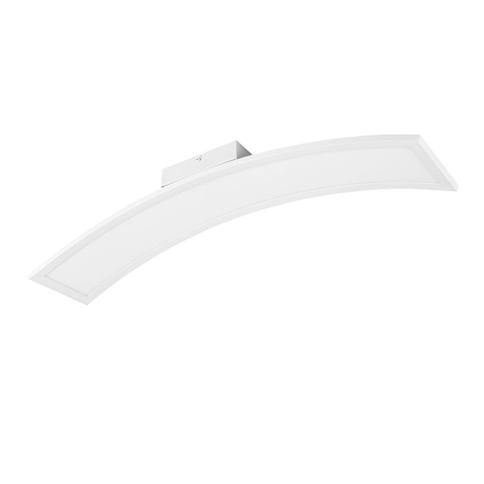 White flush ceiling light modern, Ruurd, 21W, 3000K LED