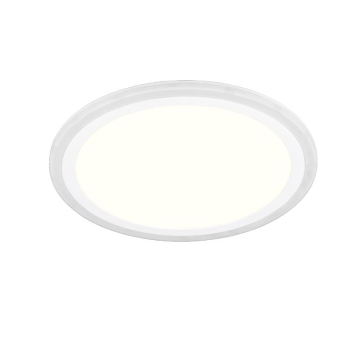 White flush ceiling light modern, Omaima, 11W, 3000K LED