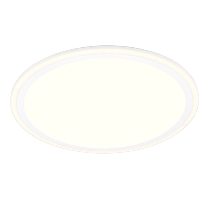 White flush ceiling light modern, Omaima, 17W, 3000K LED