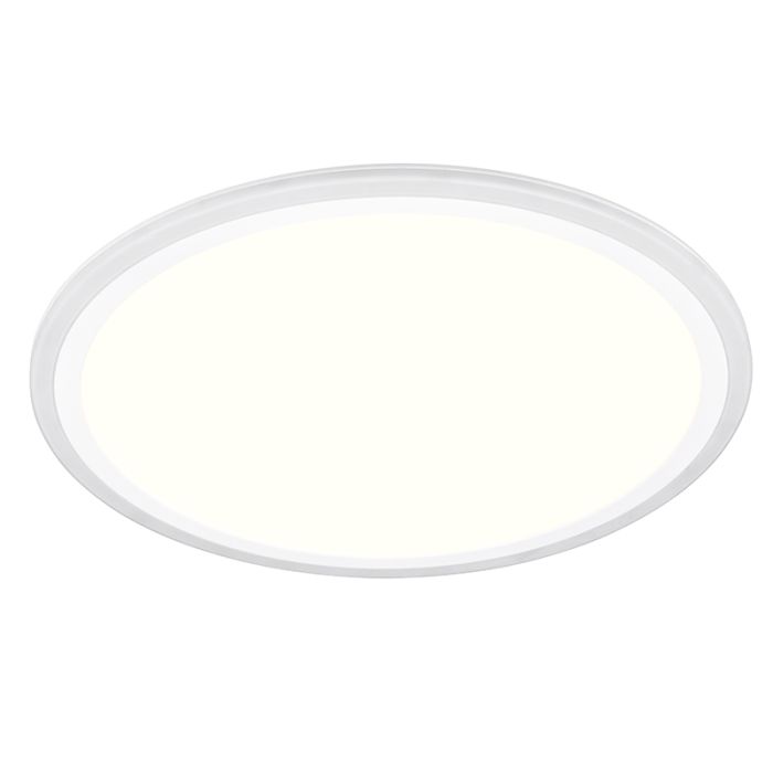 White flush ceiling light modern, Omaima, 17W, 3000K LED