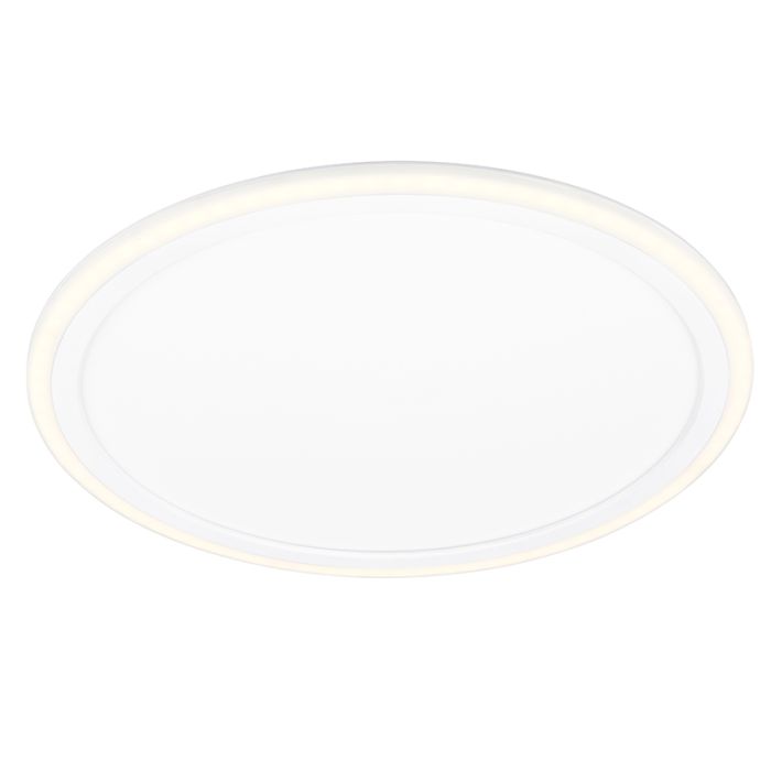 White flush ceiling light modern, Omaima, 17W, 3000K LED
