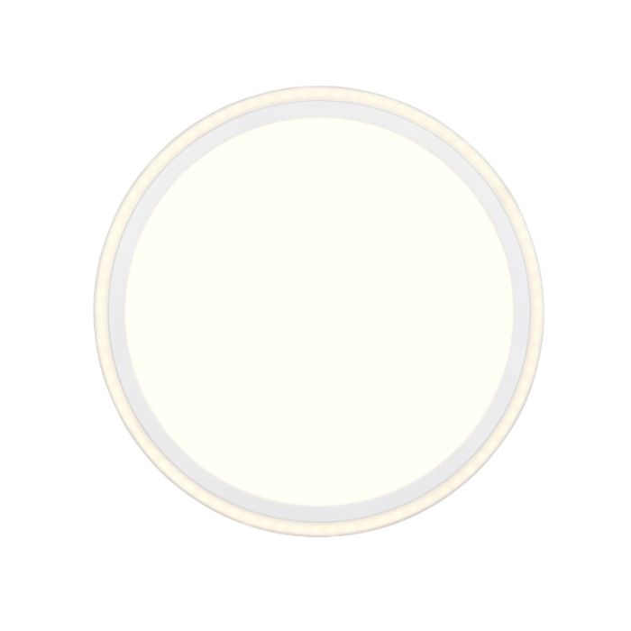 White flush ceiling light modern, Omaima, 17W, 3000K LED