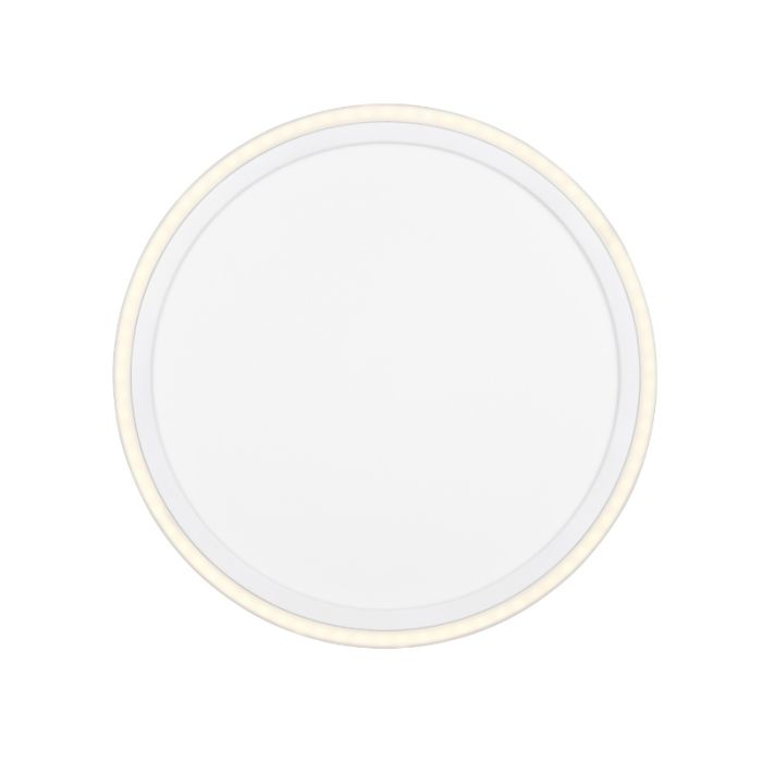 White flush ceiling light modern, Omaima, 17W, 3000K LED