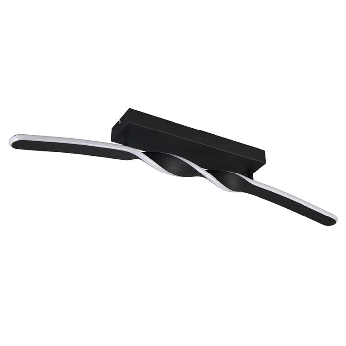 Black ceiling light design, Quirinus, 18W, 4000K LED