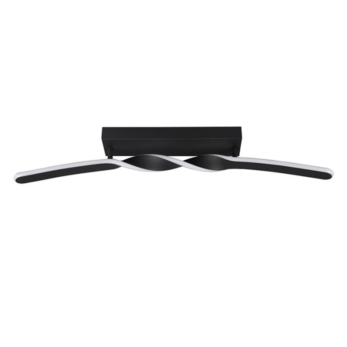 Black ceiling light design, Quirinus, 18W, 4000K LED