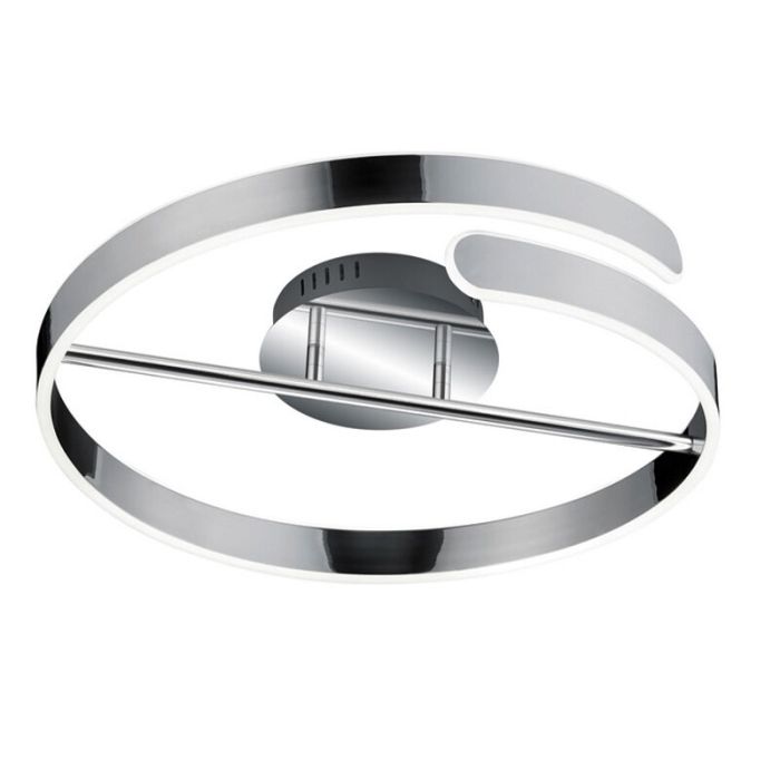Chrome flush ceiling light design, Resy, 37W, 4000K LED, 3-step dimmable
