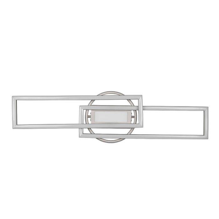Nickel flush ceiling light modern, Jadon, 30W, warm to cold white adjustable LED