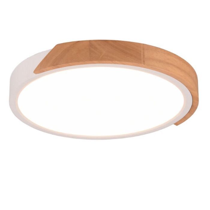 White flush ceiling light modern, Nevil, 20W, 3000K LED, 3-step dimmable
